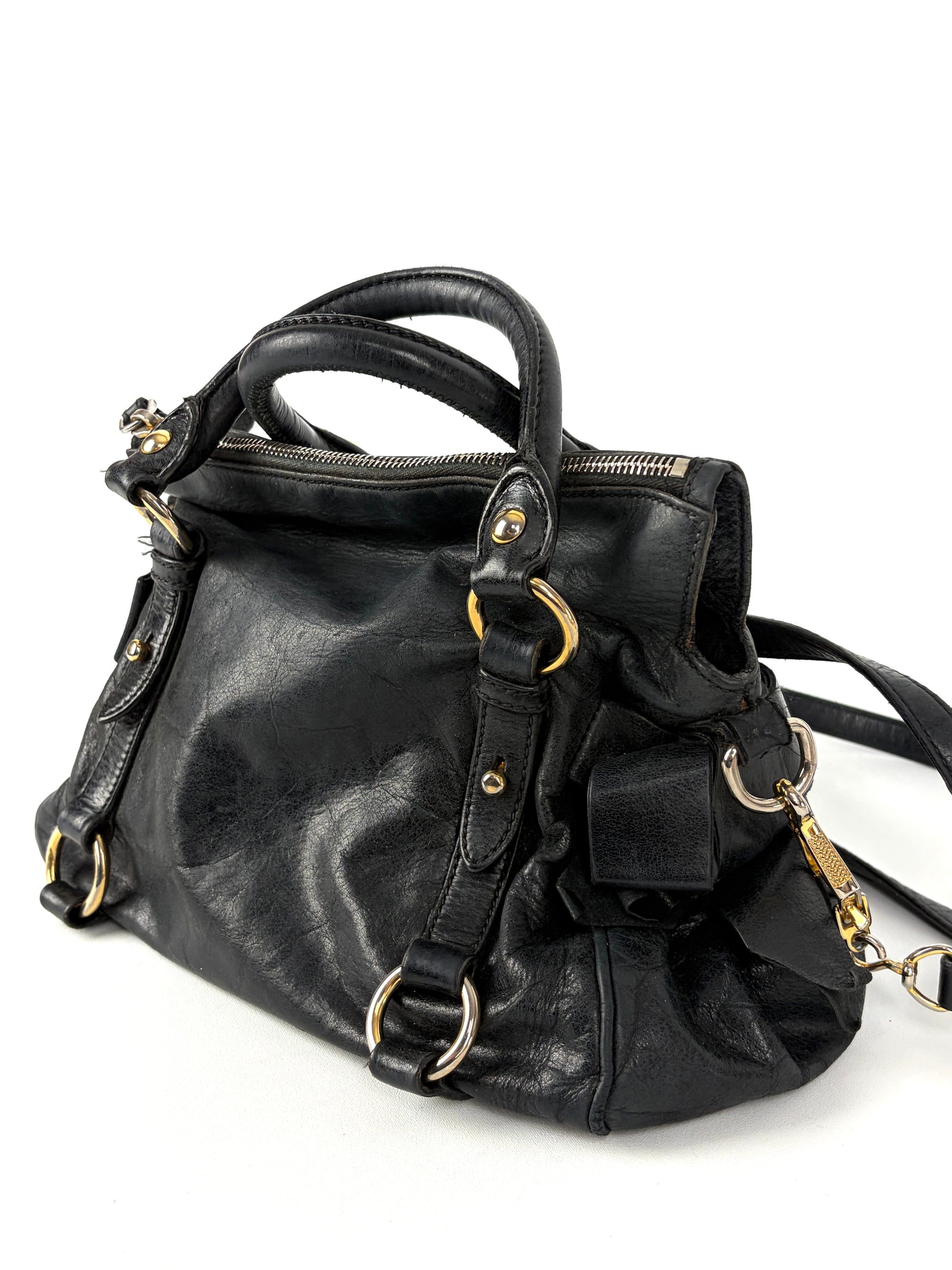 Miu Miu Vitello Bow Satchel Small