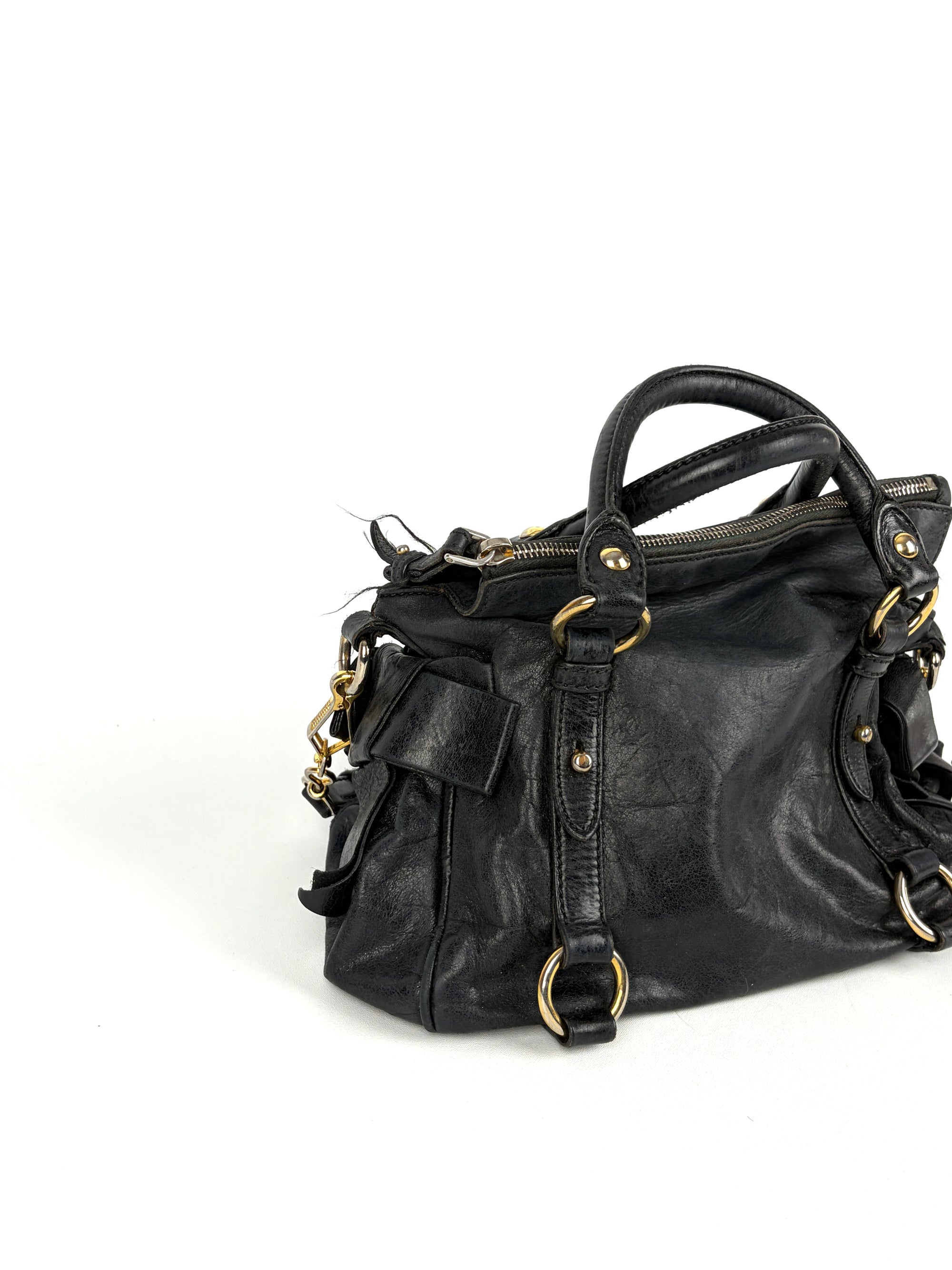 Miu Miu Vitello Bow Satchel Small