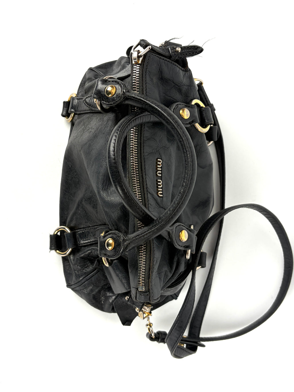 Miu Miu Vitello Bow Satchel Small