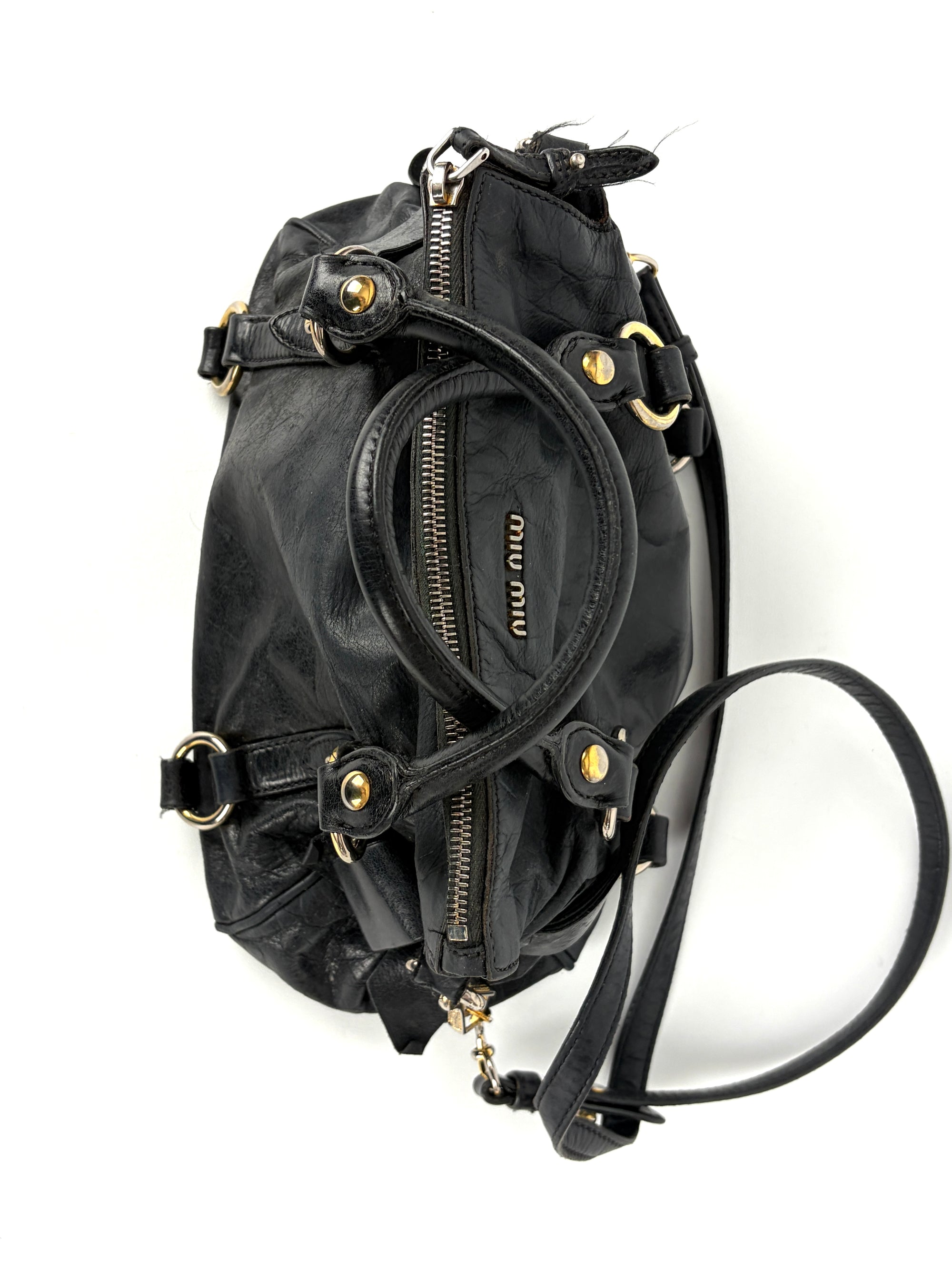 Miu Miu Vitello Bow Satchel Small