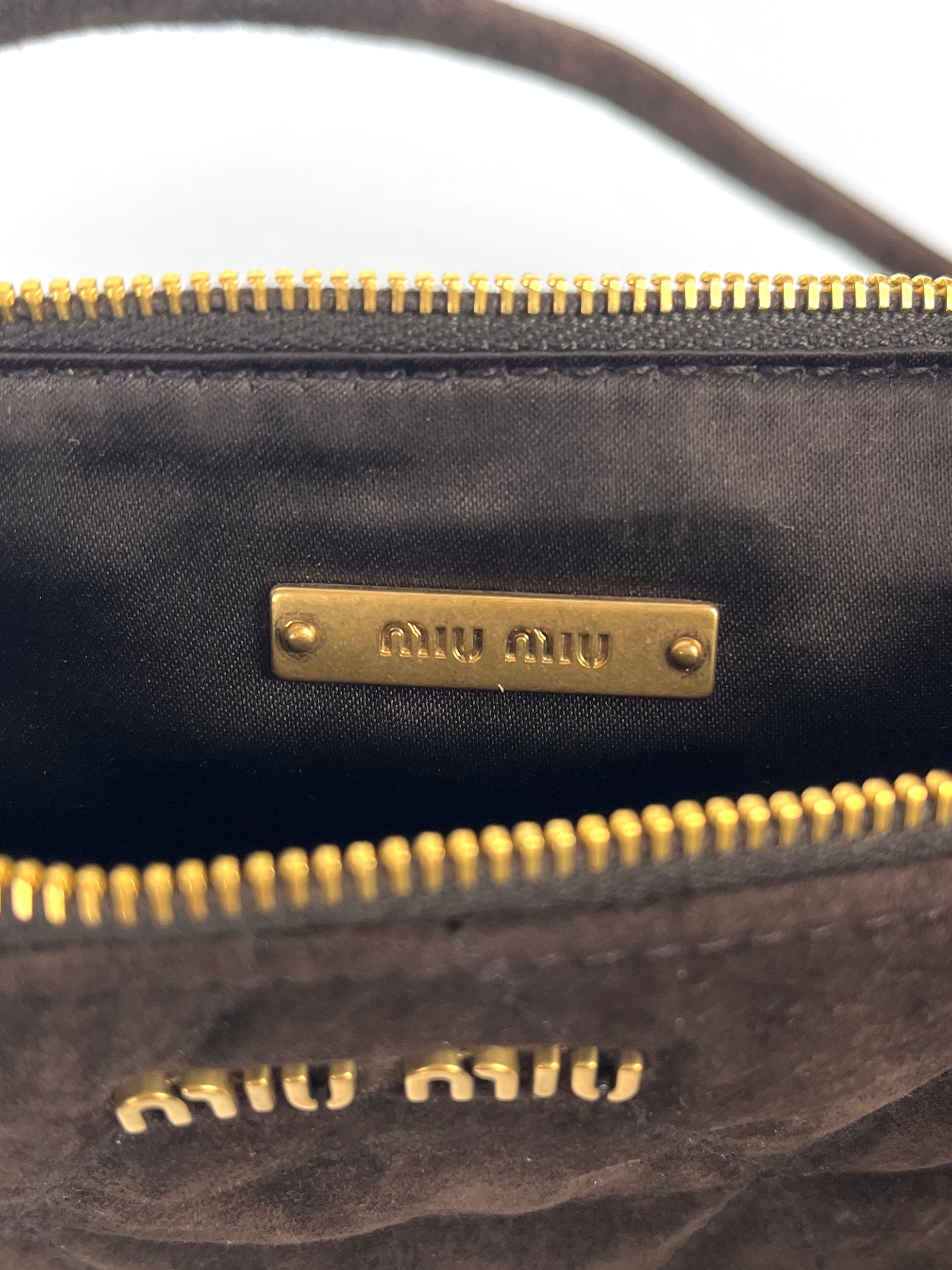 Miu Miu Suede Handbag