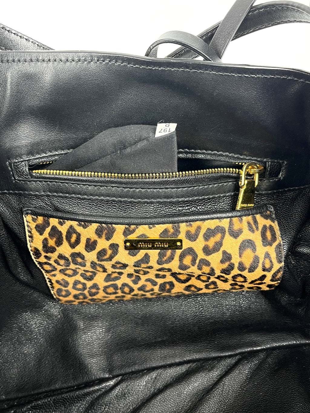 Miu Miu Leopard Print Bag