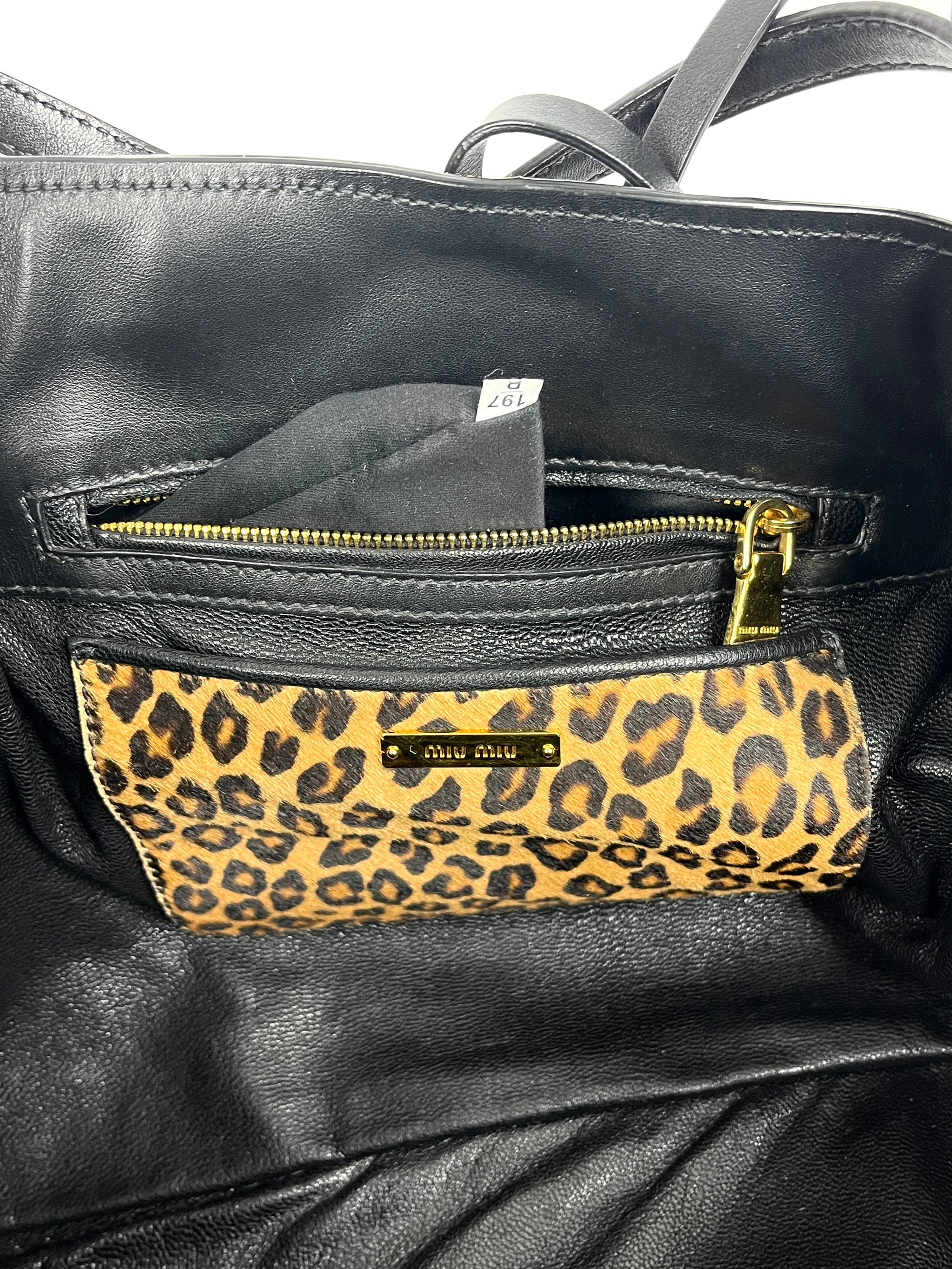 Miu Miu Leopard Print Bag
