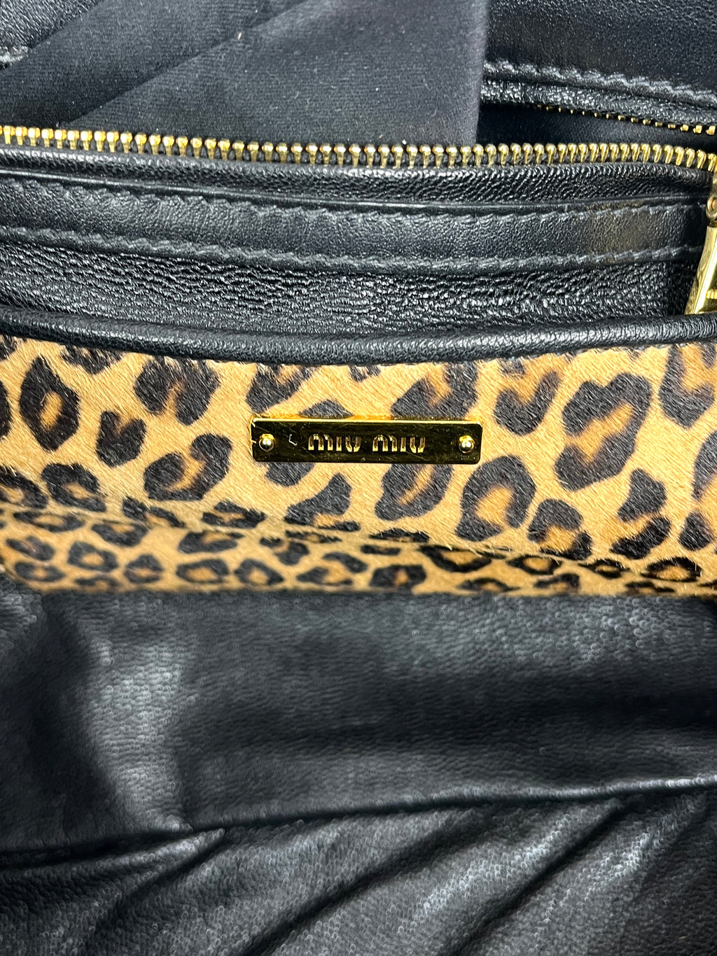 Miu Miu Leopard Print Bag