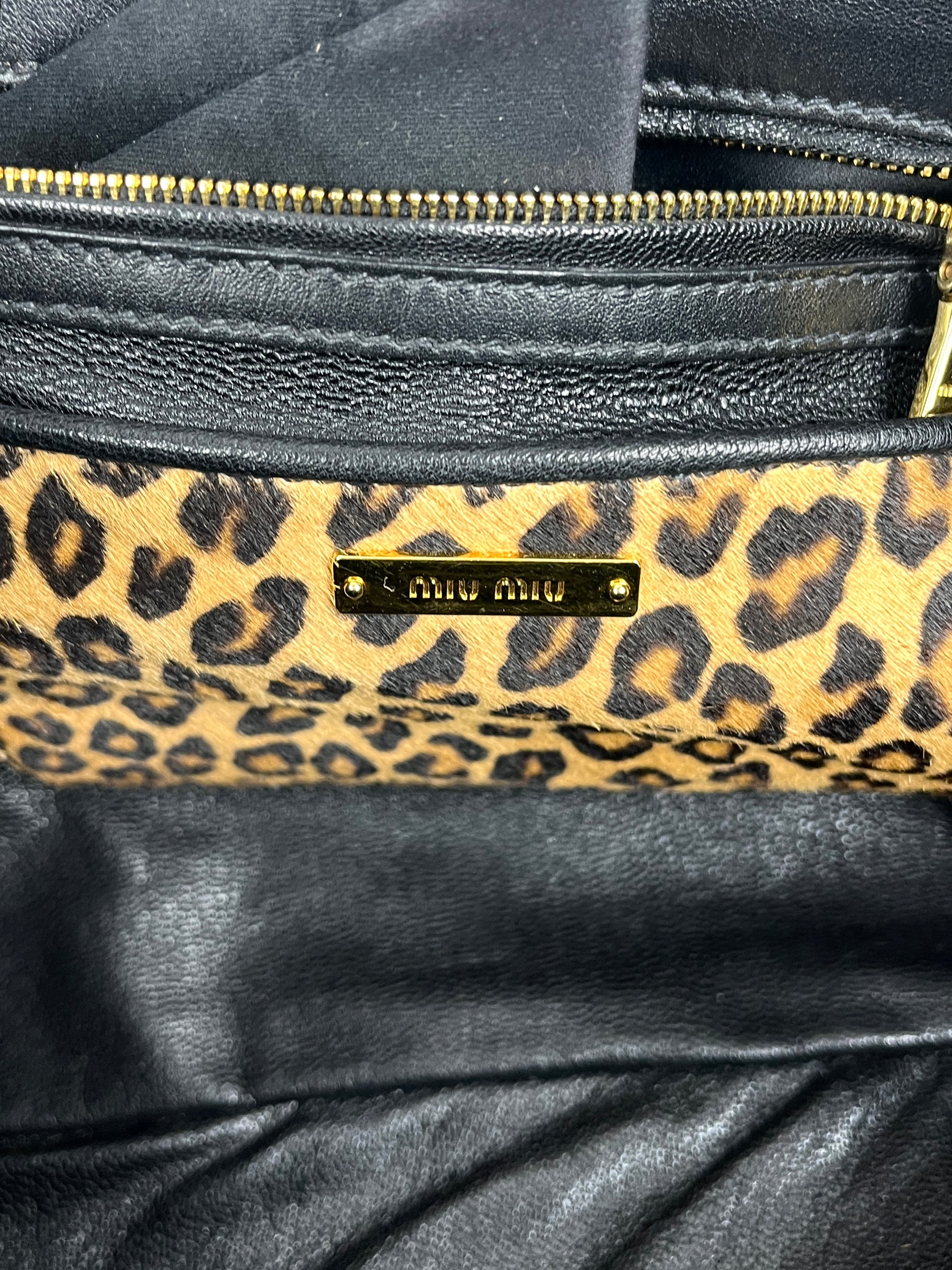 Miu Miu Leopard Print Bag
