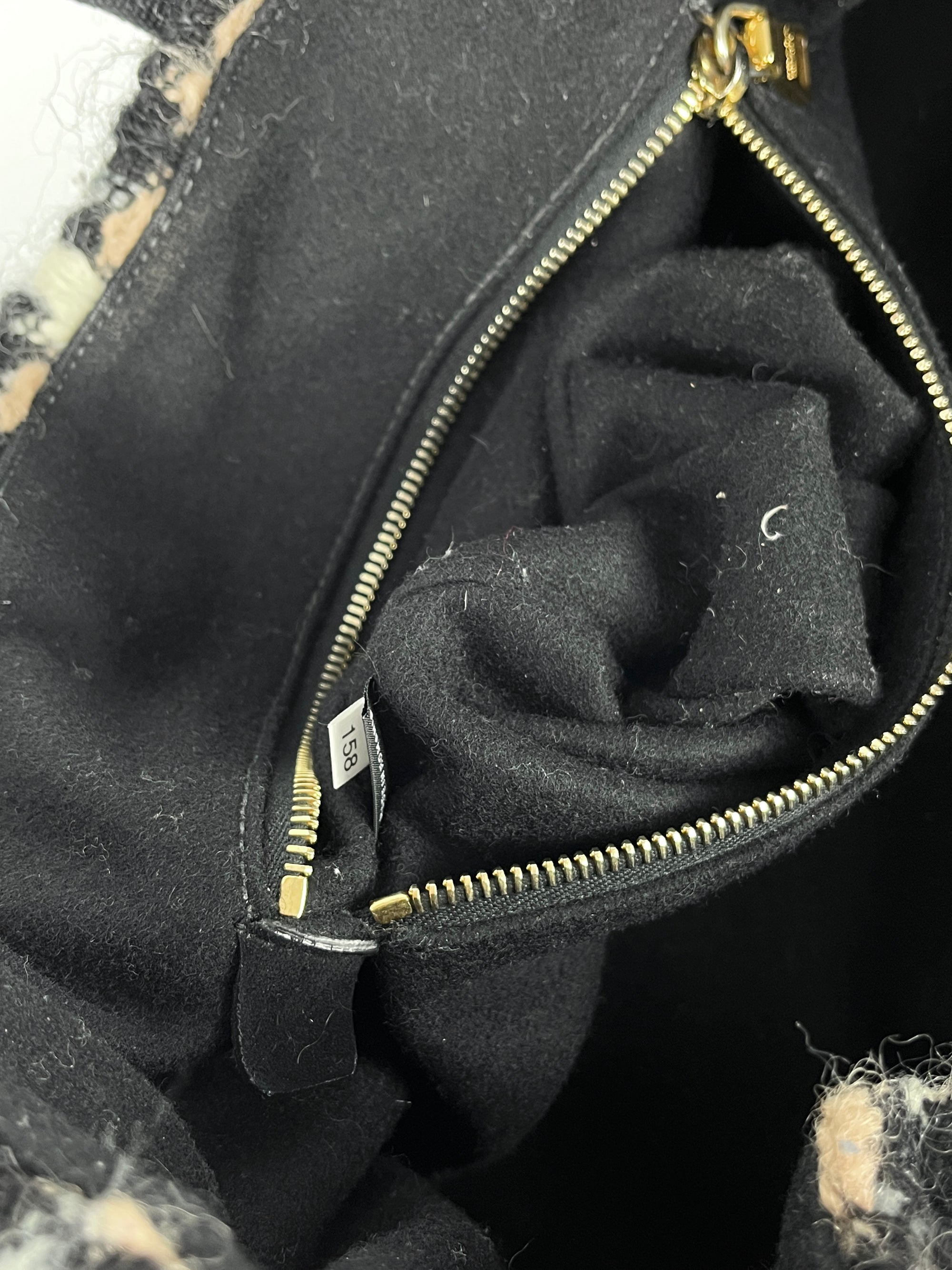 Prada Tweed Wool Travel Bag