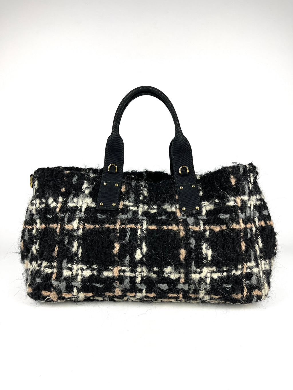 Prada Tweed Wool Travel Bag