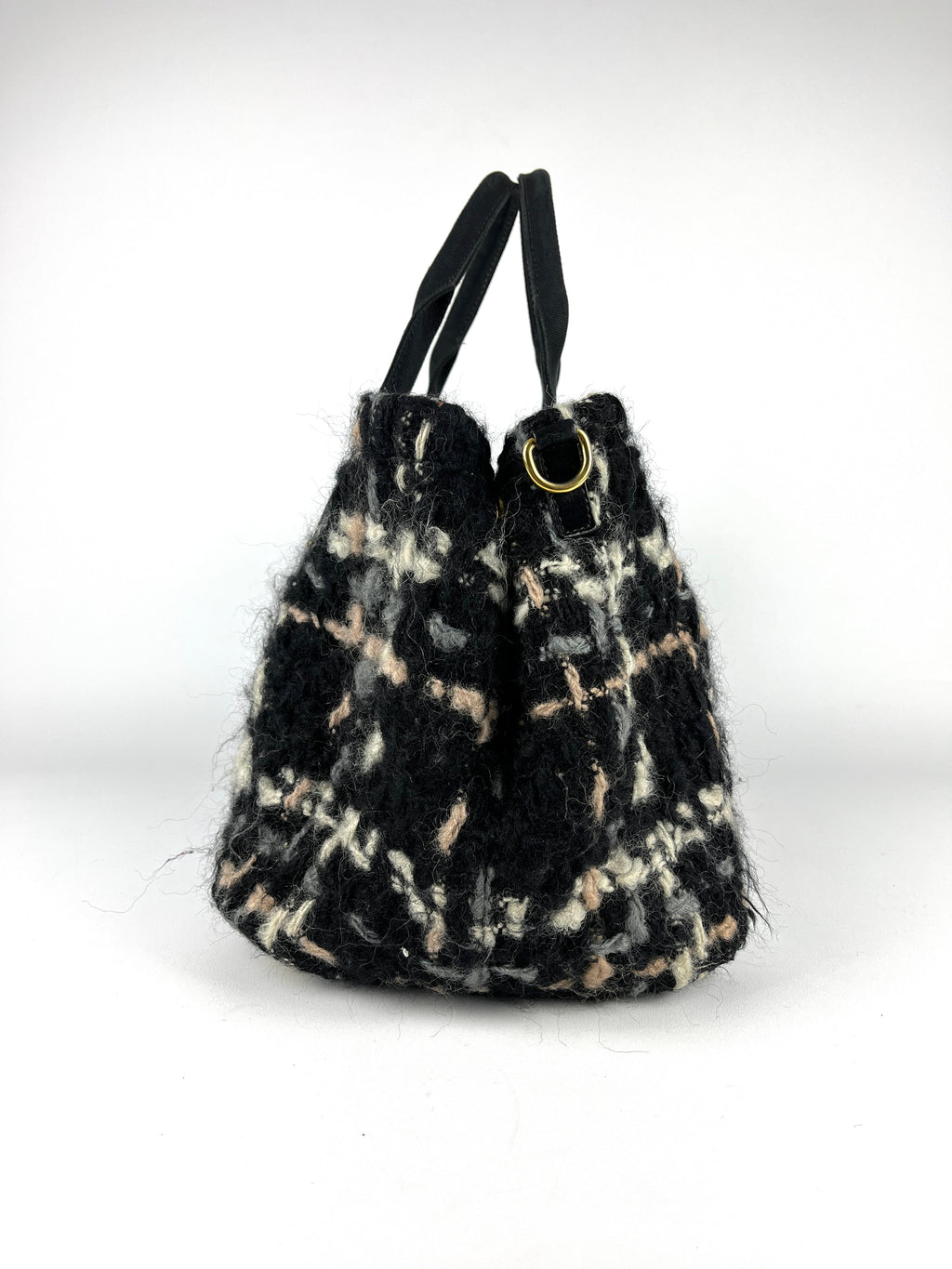 Prada Tweed Wool Travel Bag