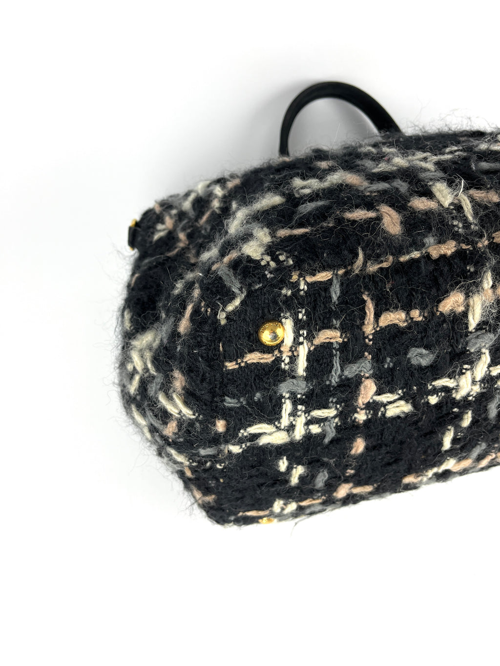Prada Tweed Wool Travel Bag