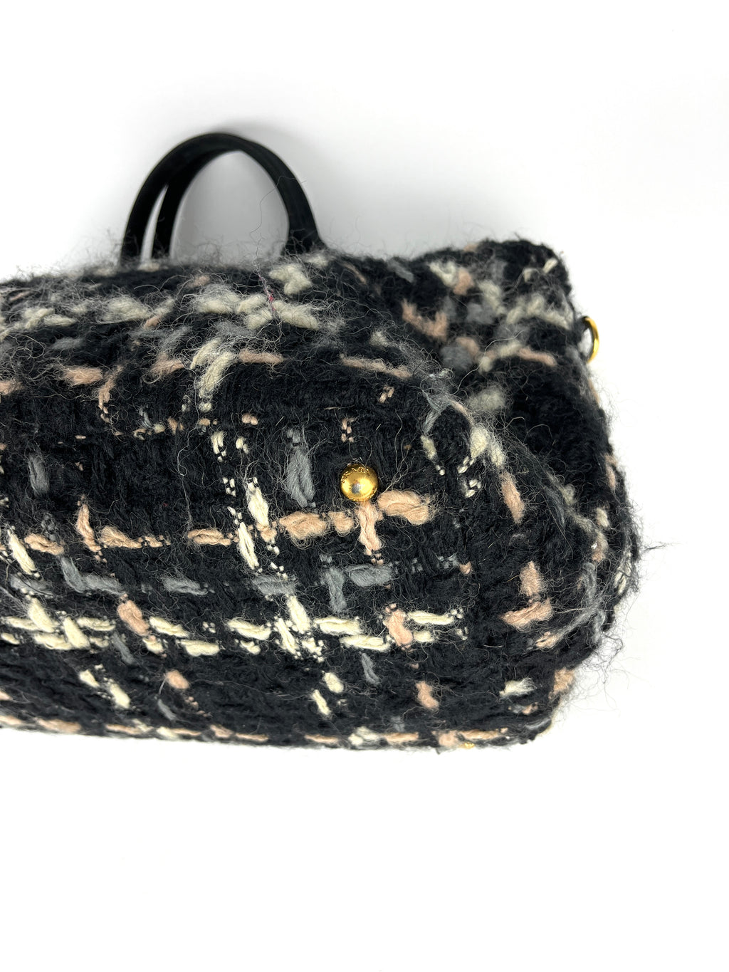 Prada Tweed Wool Travel Bag